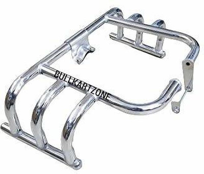 Bullkartzone Crash Guard Airfly 3ROD Full Chrome Leg Guard for Bullet Enfield Classic 350/500 Direct Fit No Alteration (Latest 2021) Pro Full Chrome(Royal Enfield)