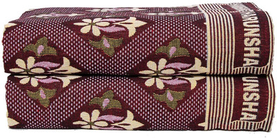 Tharunsha Elite Floral Single AC Blanket for  Mild Winter(Cotton, Maroon)