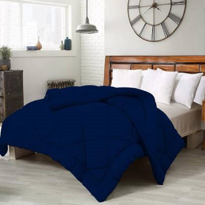 TUNDWAL'S Solid Single Comforter for  Mild Winter(Microfiber, ROYAL BLUE)