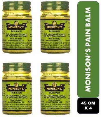 Monisons Pain Relief Balm Each 45 gm (Pack of 4) Balm