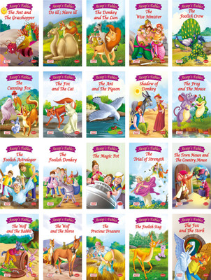 Aesop Fables |Set Of 20 Story Books In English | Short Moral Stories From Shanti Publications(Paperback, Hine Chaturvedi)