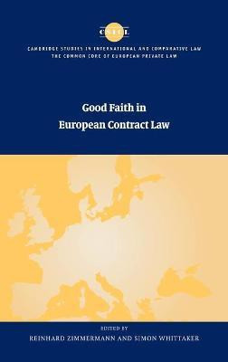 Good Faith in European Contract Law(English, Hardcover, unknown)