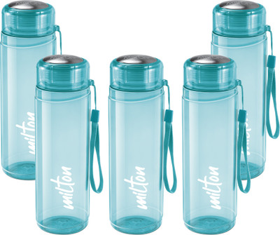 MILTON 1000 ml Plastic Bottle(Pack of 5, Blue)