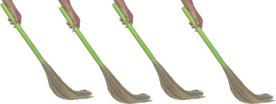 Creazione Production Grass Dry Broom(Green, 4 Units)