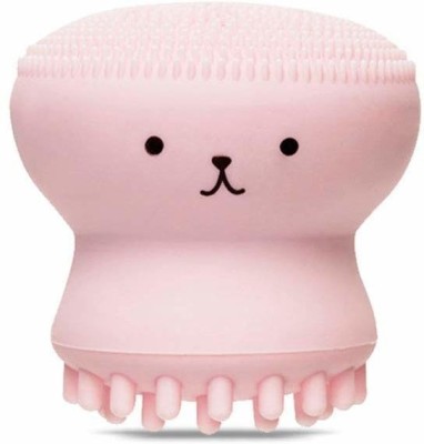 TREXEE 1pc Octopus Design Silicone Facial Cleansing Brush Face Exfoliator Massager Beauty Tool All in One Deep Pore Cleansing Sponge & Brush, For Exfoliating, Massage, Cleansing Soft Brush (multi)(Pack of 1)