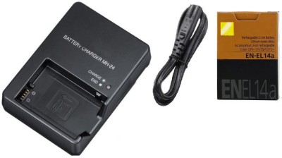 Lamkoti mh-24 camera charger with battery and cable for nikon camera battery charger  Camera Battery Charger(Black)