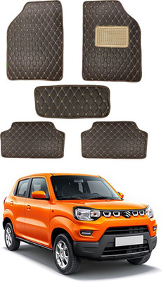 RKPSP Leatherite 5D Mat For  Universal For Car(Brown)