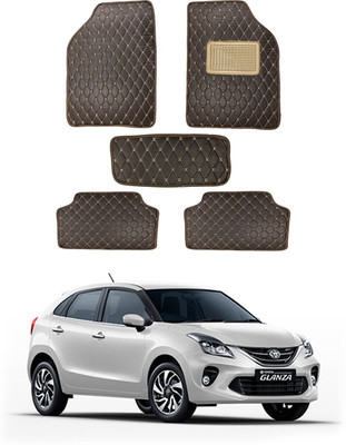 RKPSP Leatherite 5D Mat For  Universal For Car(Brown)