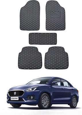 MATIES Leatherite Standard Mat For  Universal For Car(Black)