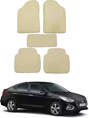 AYW Leatherite 5D Mat For  Hyundai Verna(Beige)