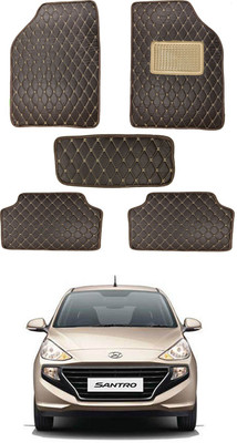 RKPSP Leatherite 5D Mat For  Universal For Car(Brown)
