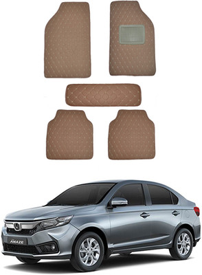 RKPSP Leatherite 5D Mat For  Hyundai Amaze(Brown)