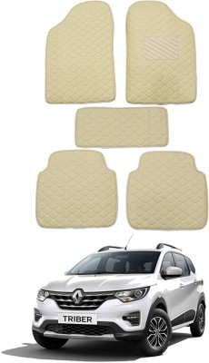 AYW Leatherite 5D Mat For  Renault Triber(Beige)