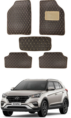 AYW Leatherite 5D Mat For  Hyundai Creta(Brown)