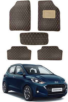 RKPSP Leatherite 5D Mat For  Hyundai i10(Brown)