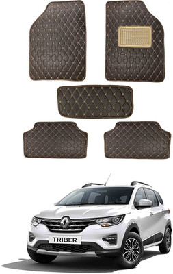 RKPSP Leatherite 5D Mat For  Universal For Car(Brown)