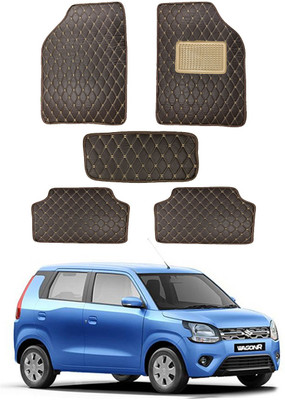 RKPSP Leatherite 5D Mat For  Universal For Car(Brown)