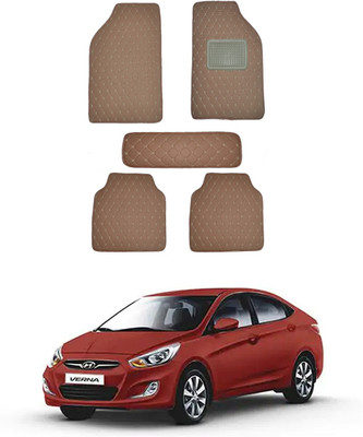 MATIES Leatherite Standard Mat For  Verna(Brown)