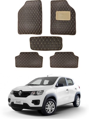 AYW Leatherite 5D Mat For  Renault Kwid(Brown)