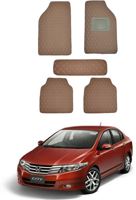 MATIES Leatherite Standard Mat For  Universal For Car(Brown)
