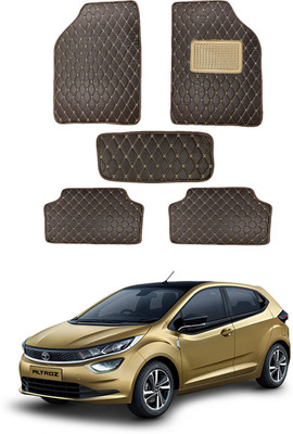 MATIES Leatherite Standard Mat For  Universal For Car(Brown)