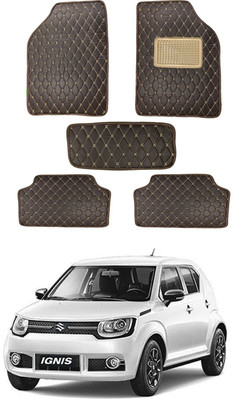 AYW Leatherite 5D Mat For  Maruti Suzuki Ignis(Brown)