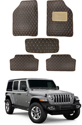 RKPSP Leatherite 5D Mat For  Universal For Car(Brown)