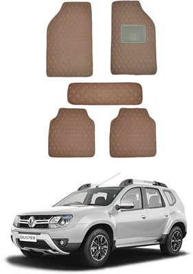 MATIES Leatherite Standard Mat For  Universal For Car(Brown)