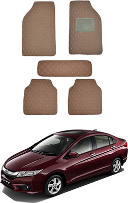 MATIES Leatherite Standard Mat For  Universal For Car(Brown)