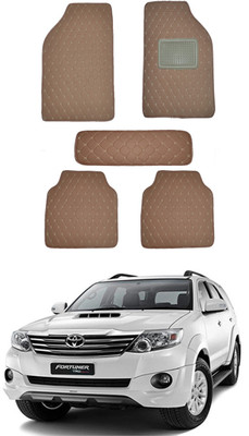 AYW Leatherite 5D Mat For  Toyota Fortuner(Brown)