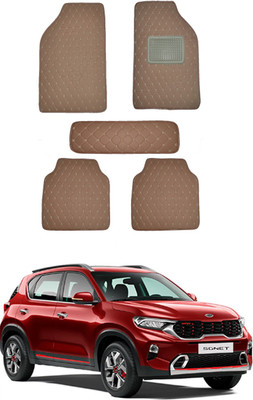 MATIES Leatherite Standard Mat For  Universal For Car(Brown)