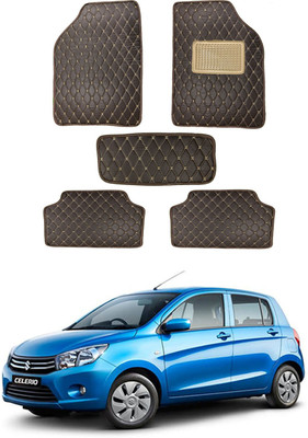 AYW Leatherite 5D Mat For  Maruti Suzuki Celerio(Brown)