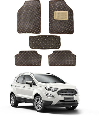 RKPSP Leatherite 5D Mat For  Universal For Car(Brown)
