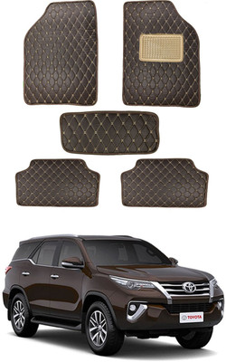 RKPSP Leatherite 5D Mat For  Universal For Car(Brown)
