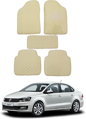 RKPSP Leatherite 5D Mat For  Universal For Car(Beige)