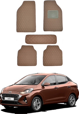 MATIES Leatherite Standard Mat For  Universal For Car(Brown)