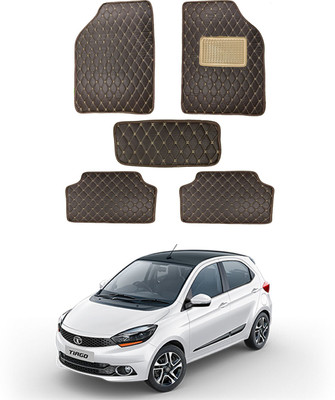 AYW Leatherite 5D Mat For  Tata Tiago(Brown)