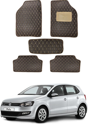 AYW Leatherite 5D Mat For  Volkswagen Polo(Brown)