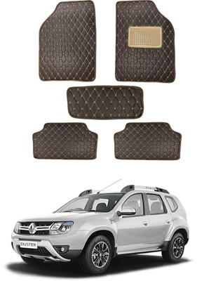 AYW Leatherite 5D Mat For  Renault Duster(Brown)