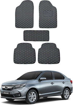 MATIES Leatherite Standard Mat For  Universal For Car(Black)