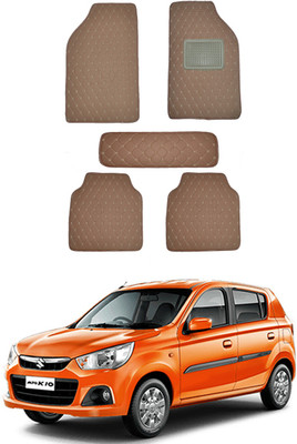 AYW Leatherite 5D Mat For  Maruti Suzuki Alto K10(Brown)