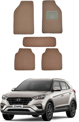 AYW Leatherite 5D Mat For  Hyundai Creta(Brown)