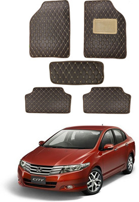 RKPSP Leatherite 5D Mat For  Universal For Car(Brown)