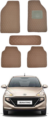 MATIES Leatherite Standard Mat For  Hyundai Santro(Brown)