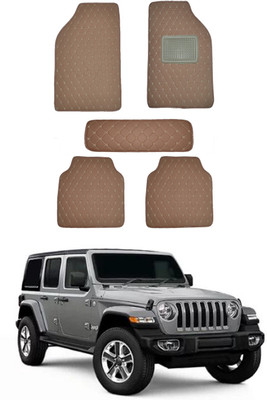 AYW Leatherite 5D Mat For  Jeep Jeep(Brown)
