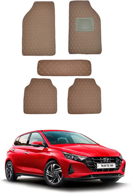 AYW Leatherite 5D Mat For  Hyundai i20(Brown)