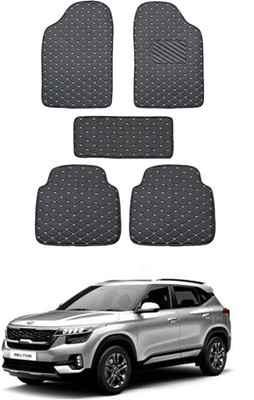 MATIES Leatherite Standard Mat For  Universal For Car(Black)
