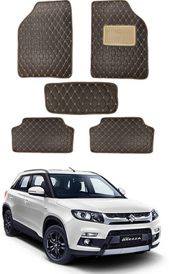 RKPSP Leatherite 5D Mat For  Universal For Car(Brown)