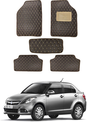 AYW Leatherite 5D Mat For  Maruti Suzuki Swift Dzire(Brown)