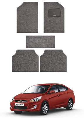 AYW PVC 5D Mat For  Hyundai Verna(Black)